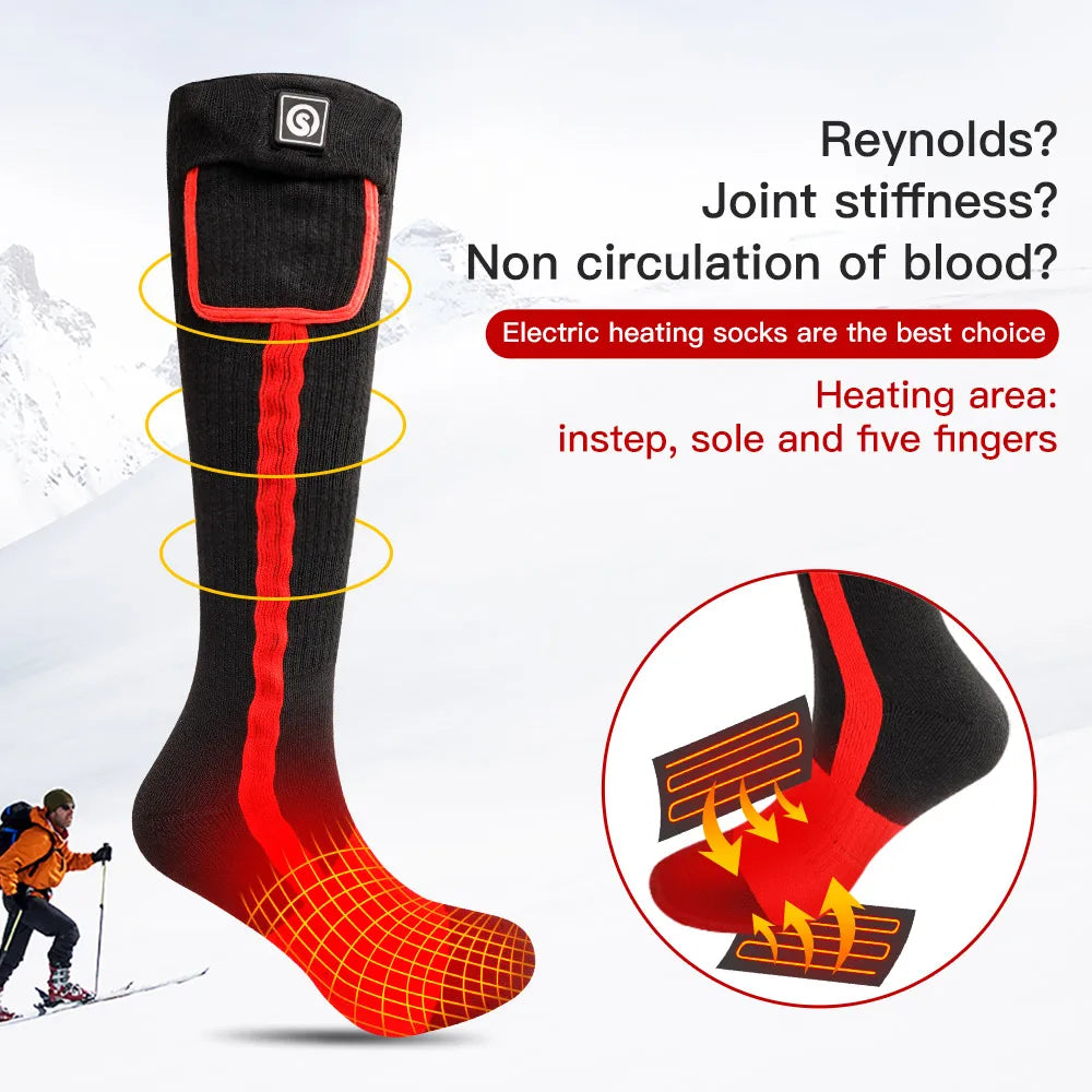 Savior Heated Socks Winter Outdoor Rechargeable Thermal Foot Warmer