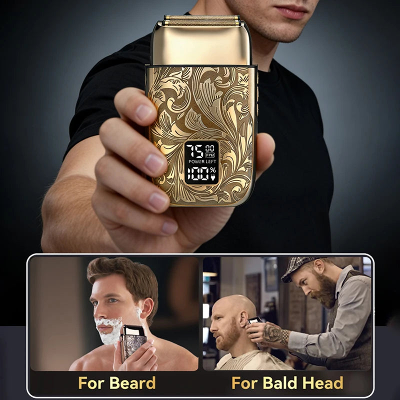 Electric Foil Shaver For Men With LCD Display 3 Speeds