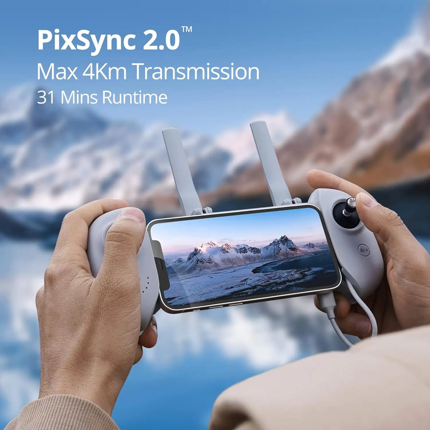 Potensic Atom SE Drone With GPS Auto Return 4K Video EIS Single Axis Gimbal Waypoint Flight Follow Me