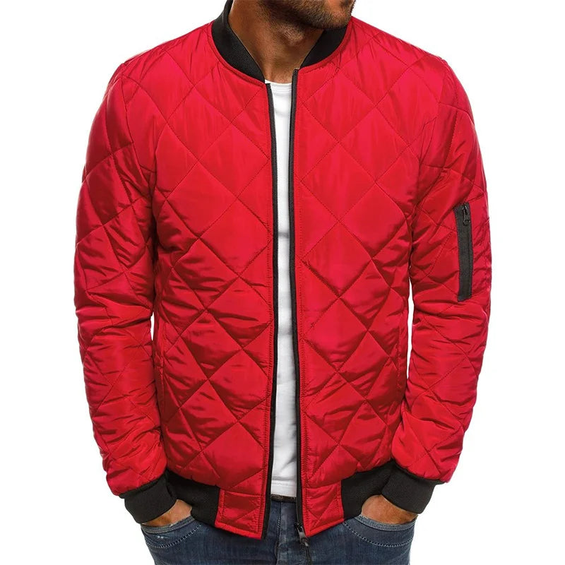 Lightweight Baseball Collar Mesh Jacket For Men Casual Winter Outerwear