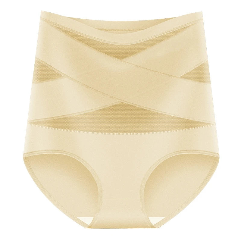 High Waist Seamless Women Brief Underwear 8 Pack Plus Size Gentle Tummy Control Waist Hip Shaping Close Fitting Shorts