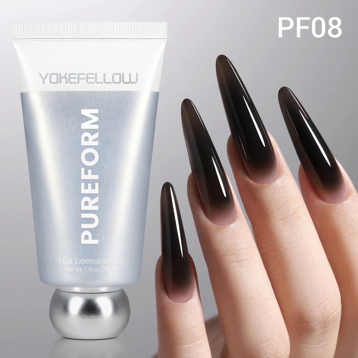YOKEFELLOW PUREFORM Poly Gel Nai Polish Tpo&Hema Free Pink Red Extension Gel Large Capacity 50g Hard Gel for Starter Nail Art DIY