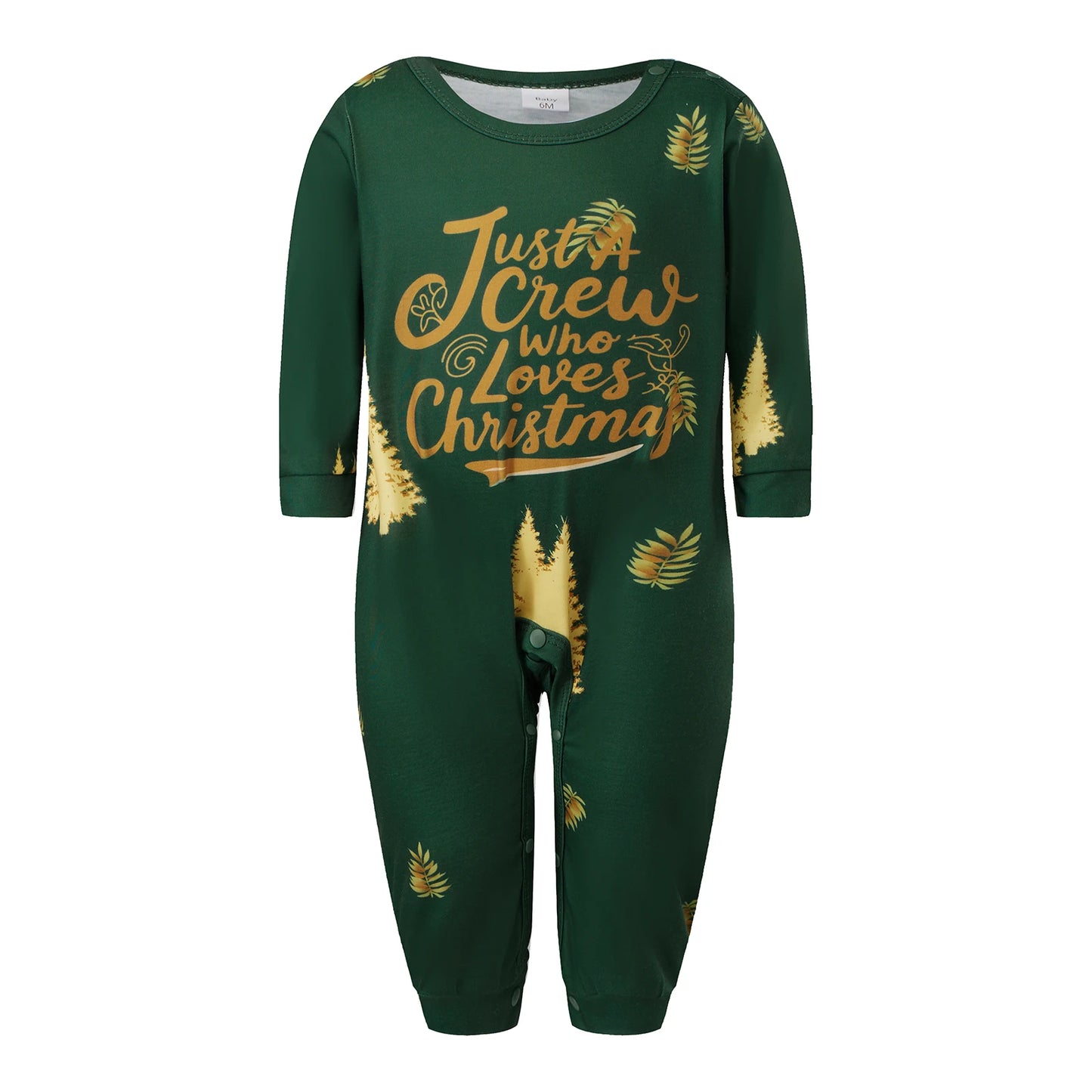 Festive Family Christmas Pajamas Set With Reindeer Snowflake Print
