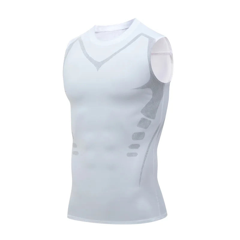 Ionic Shaping Vest for Men Shapewear Compression Tank Top