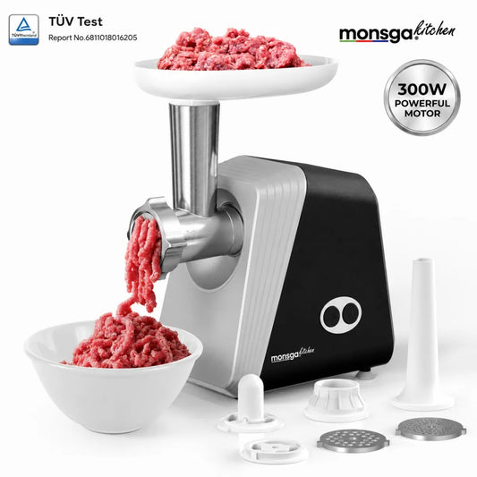 Erabros Electric Meat Grinder With Sausage Stuffer And Reverse Function