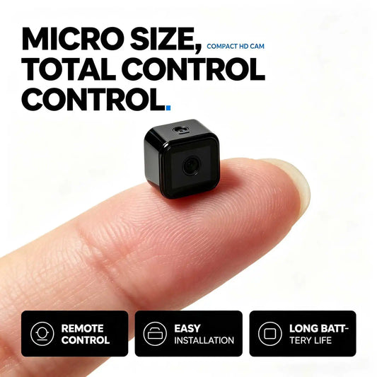 A3 Ultra Mini Square Portable Home Monitor Camera 4K Ultra HD Wireless IR Night Vision Motion Detection Loop Recording Remote View APP Cam for Indoor Outdoor Baby Pet Family Property Monitoring