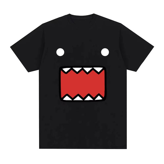 Domo Kun Doll Face Graphic T Shirts Men's Women Cotton Casual T-Shirts O-Neck Short Sleeve Oversized T-shirt Harajuku Streetwear