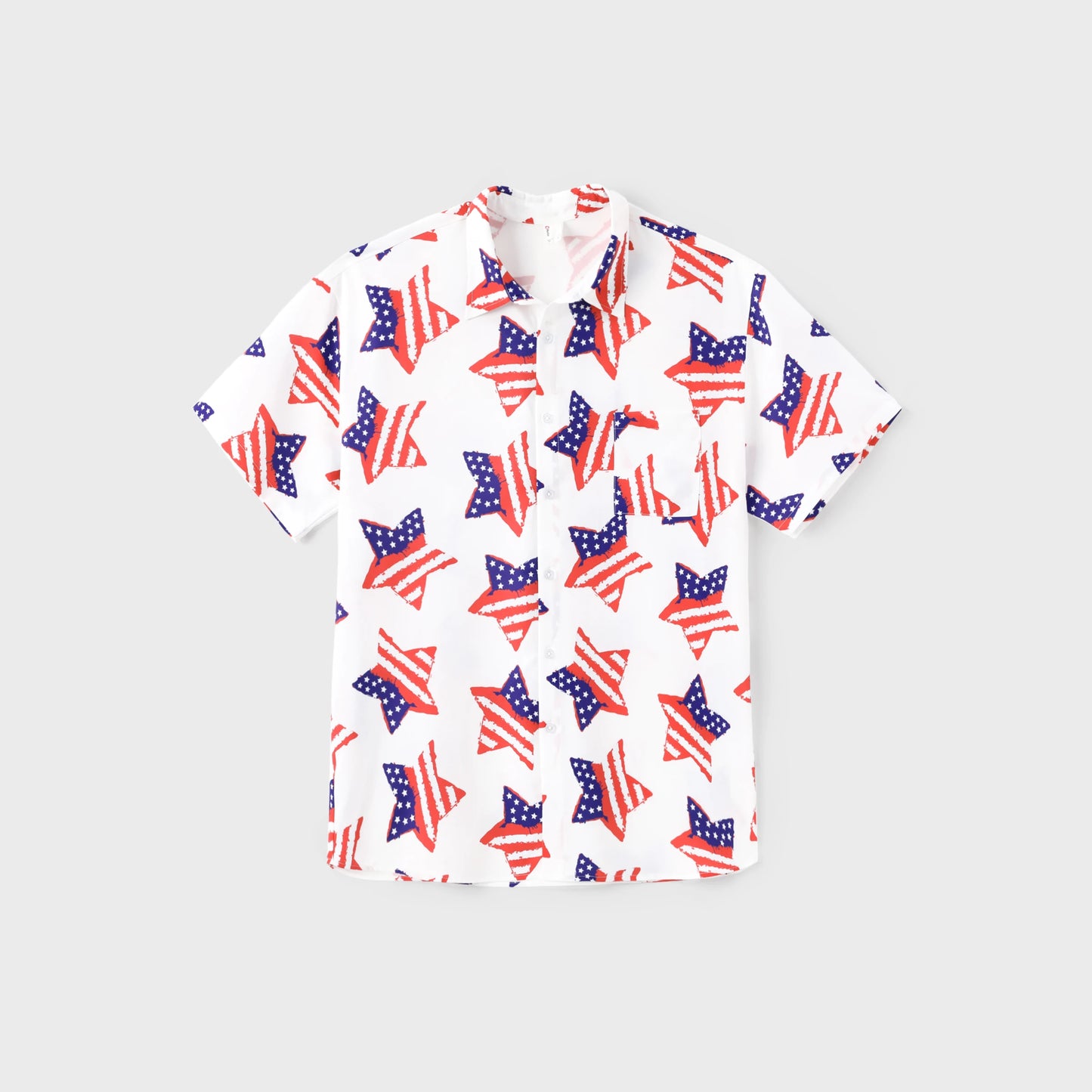 PATPAT Independence Day Family Matching Outfits Star Print Set