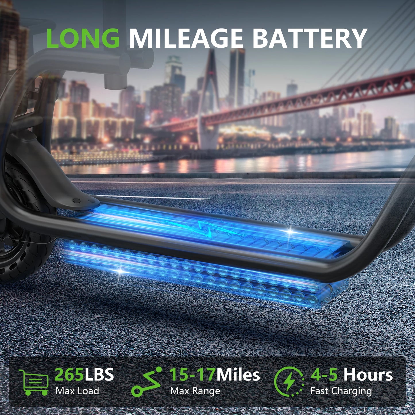 MAXSHOT Electric Scooter With Seat Basket Foldable 15 Miles