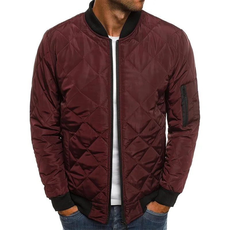 Lightweight Baseball Collar Mesh Jacket For Men Casual Winter Outerwear