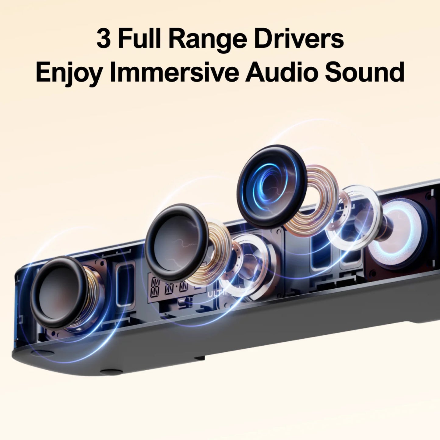 ULTIMEA 7.1 Channel Surround Sound Bar System With Four Speakers