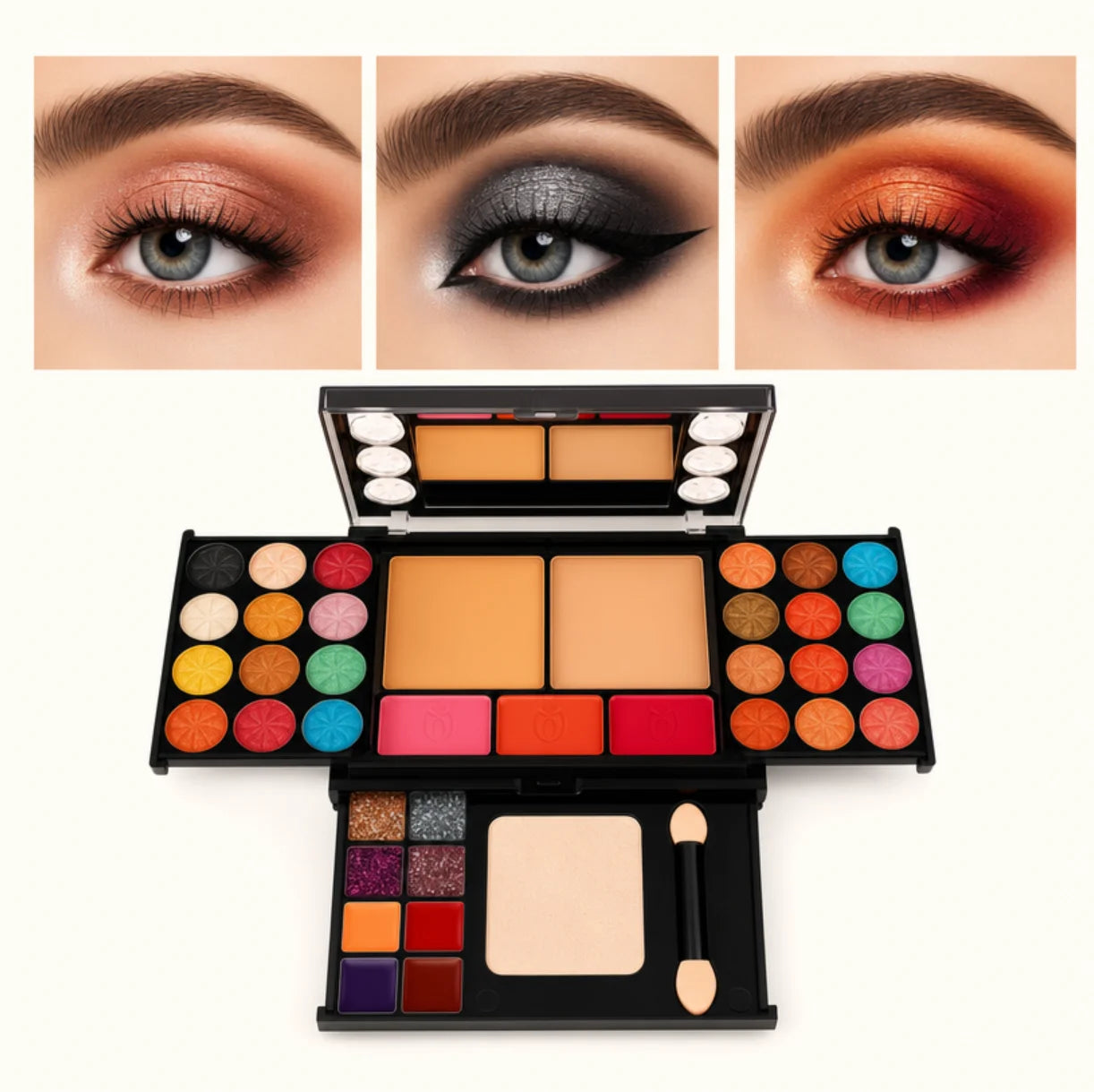 Multifunctional Makeup Set With Mirror For Beginners