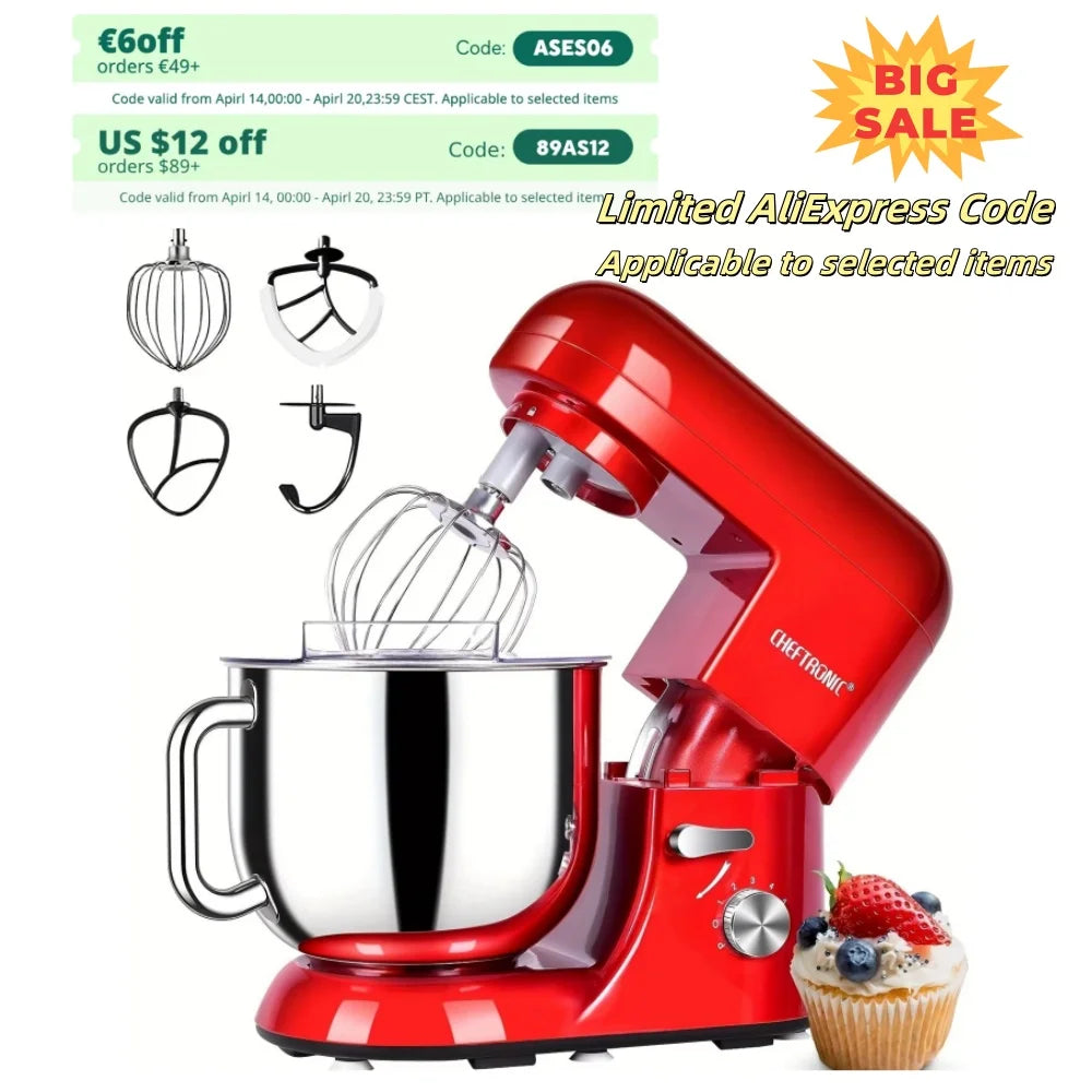 Cheftronic Stand Mixer Tilt Head 650W With Frother