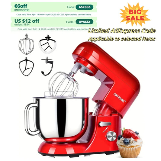 Cheftronic Stand Mixer Tilt Head 650W With Frother