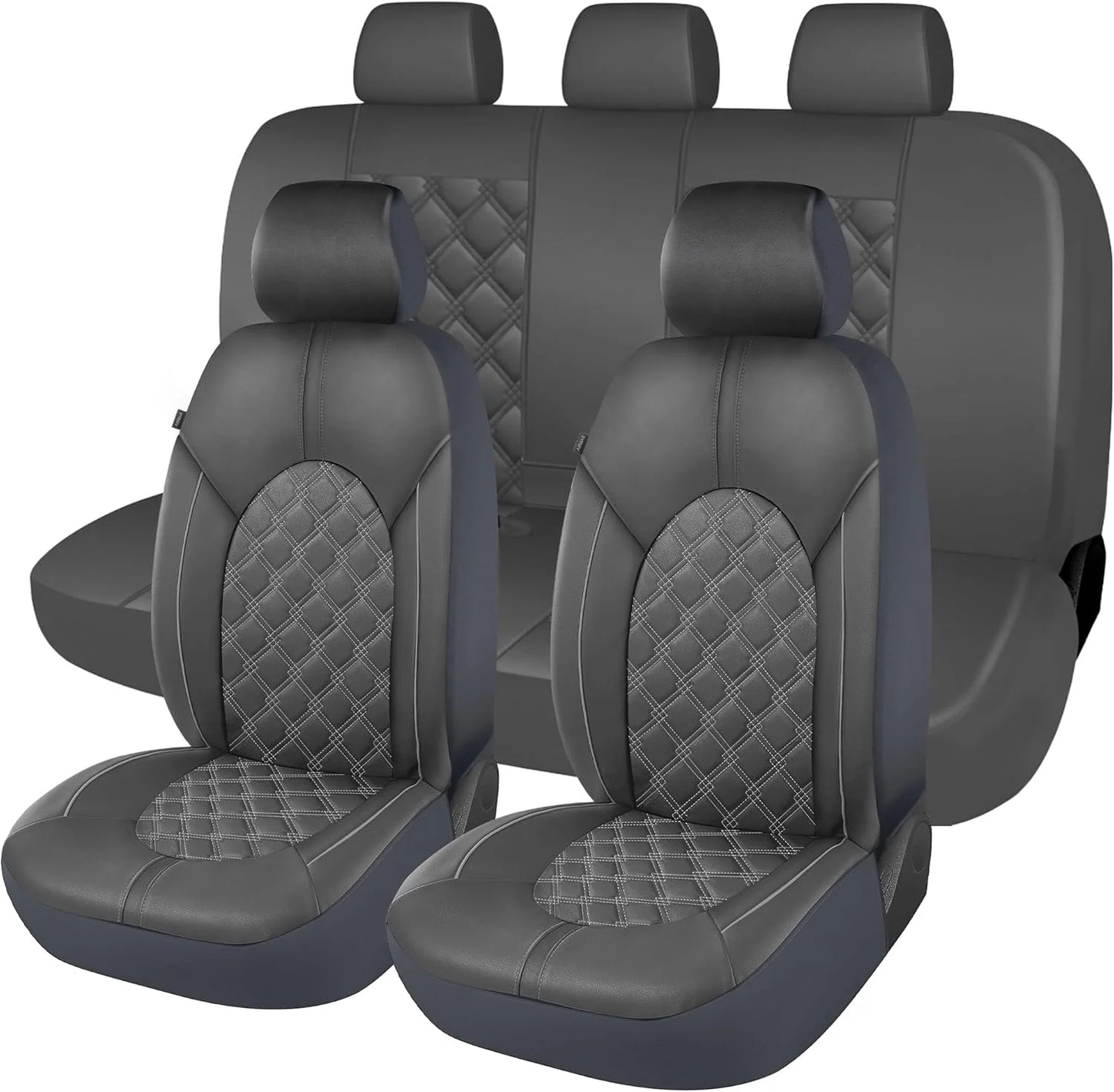 Universal Waterproof Car Seat Covers Full Set With Split Bench