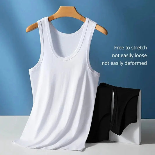 Four Seasons Men's Cotton Sleeveless T Shirt Casual Sports Vest