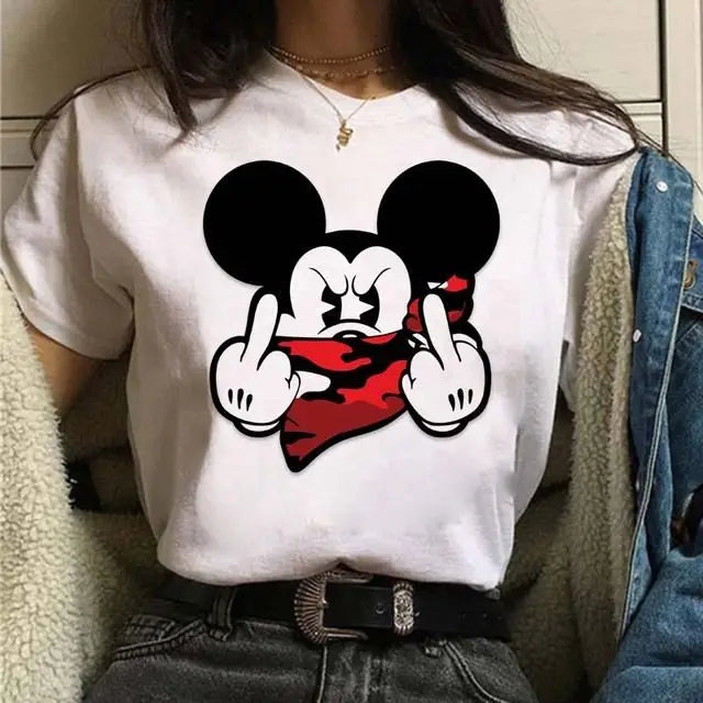 Disney Mickey Michi Love Cotton Unisex Family T Shirt