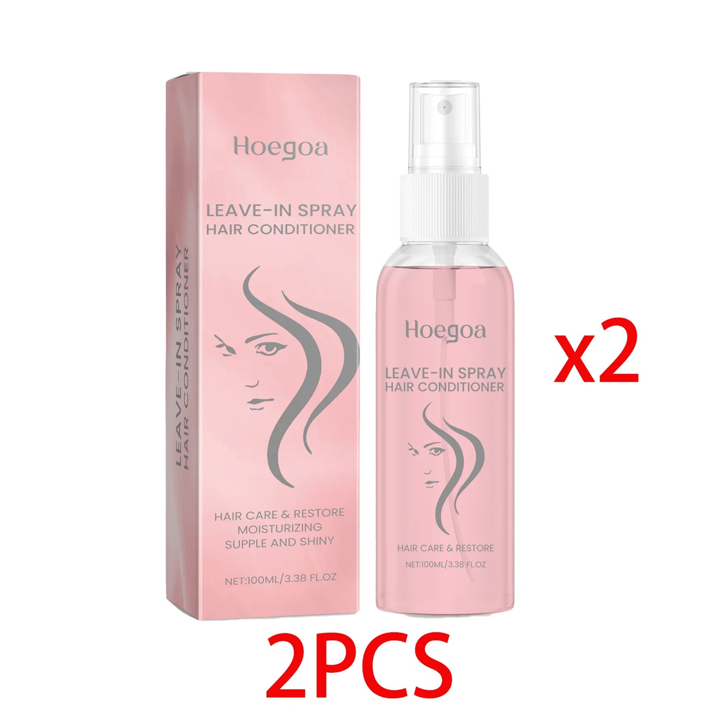 HOEGOA Leave In Hair Conditioner Spray For Nourished Frizz Control
