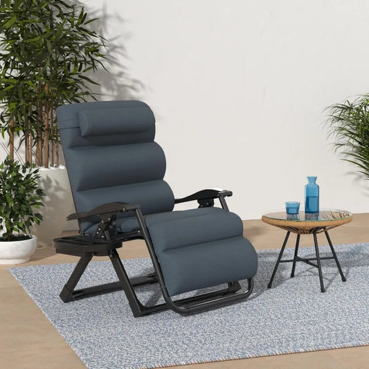 Zero Gravity Recliner Chair With Cup Holder Side Tray Outdoor