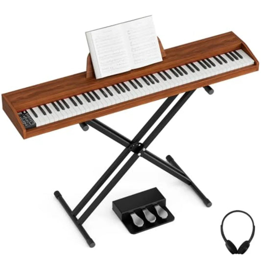 SHXI U723 88 Key Digital Piano Keyboard With Stand Headphone