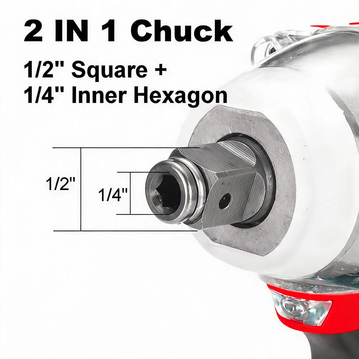 520N.M Brushless Electric Impact Wrench Impact Guns 1/2 Reverse Cordless Electric Wrench for Makita 18V Battery Power Tool