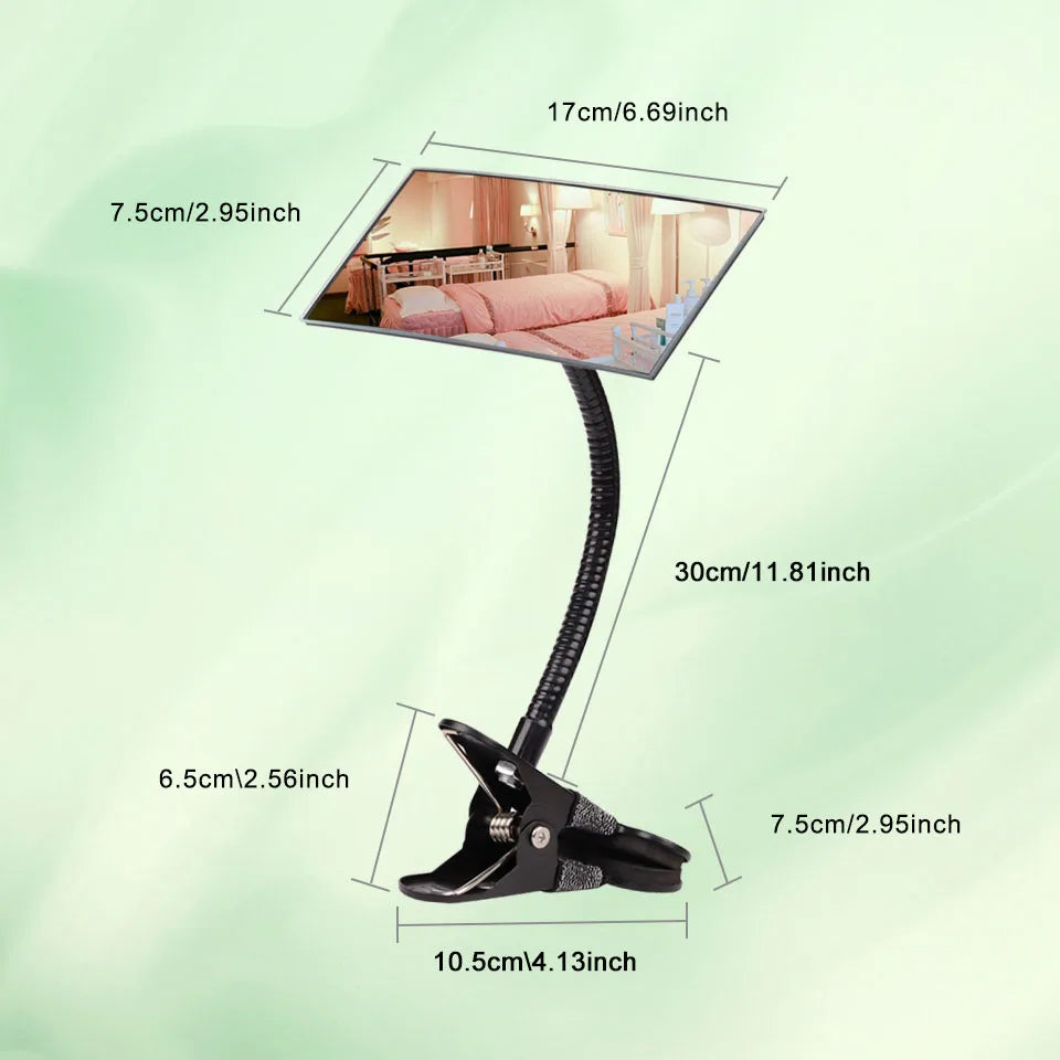 LashProfessor Clip-On Desk Mirror Eyelash Extensions 360 Degree Rotation