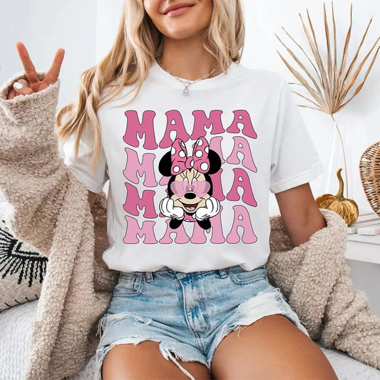 Disney Family T Shirt Casual Sportswear Mom Shirt Mickey Minnie