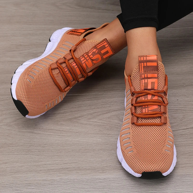 AZGB Women's Platform Sports Shoes Breathable Casual Hiking Sneakers