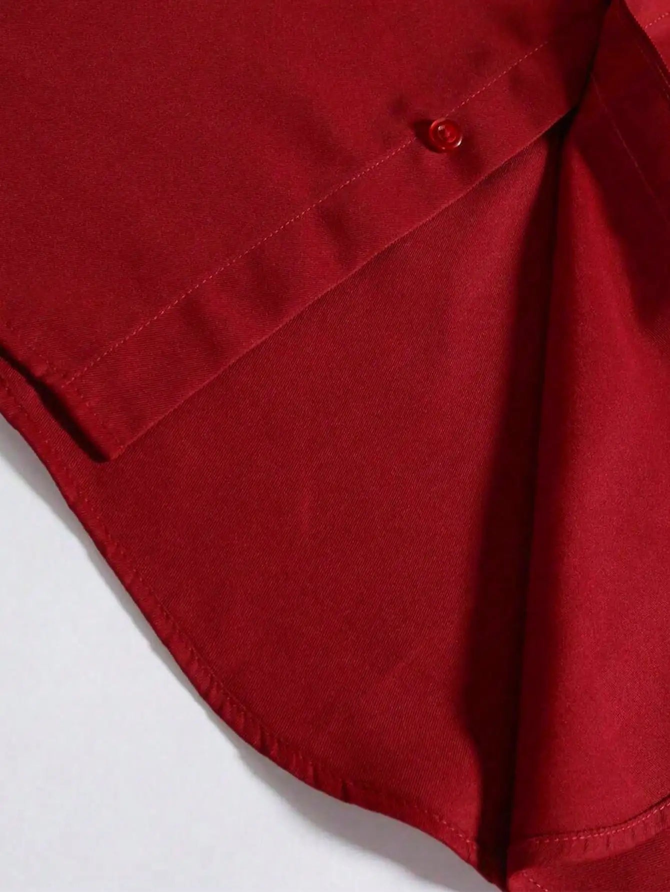 Men's Long Sleeve Formal Dress Shirt Polyester Office Wear
