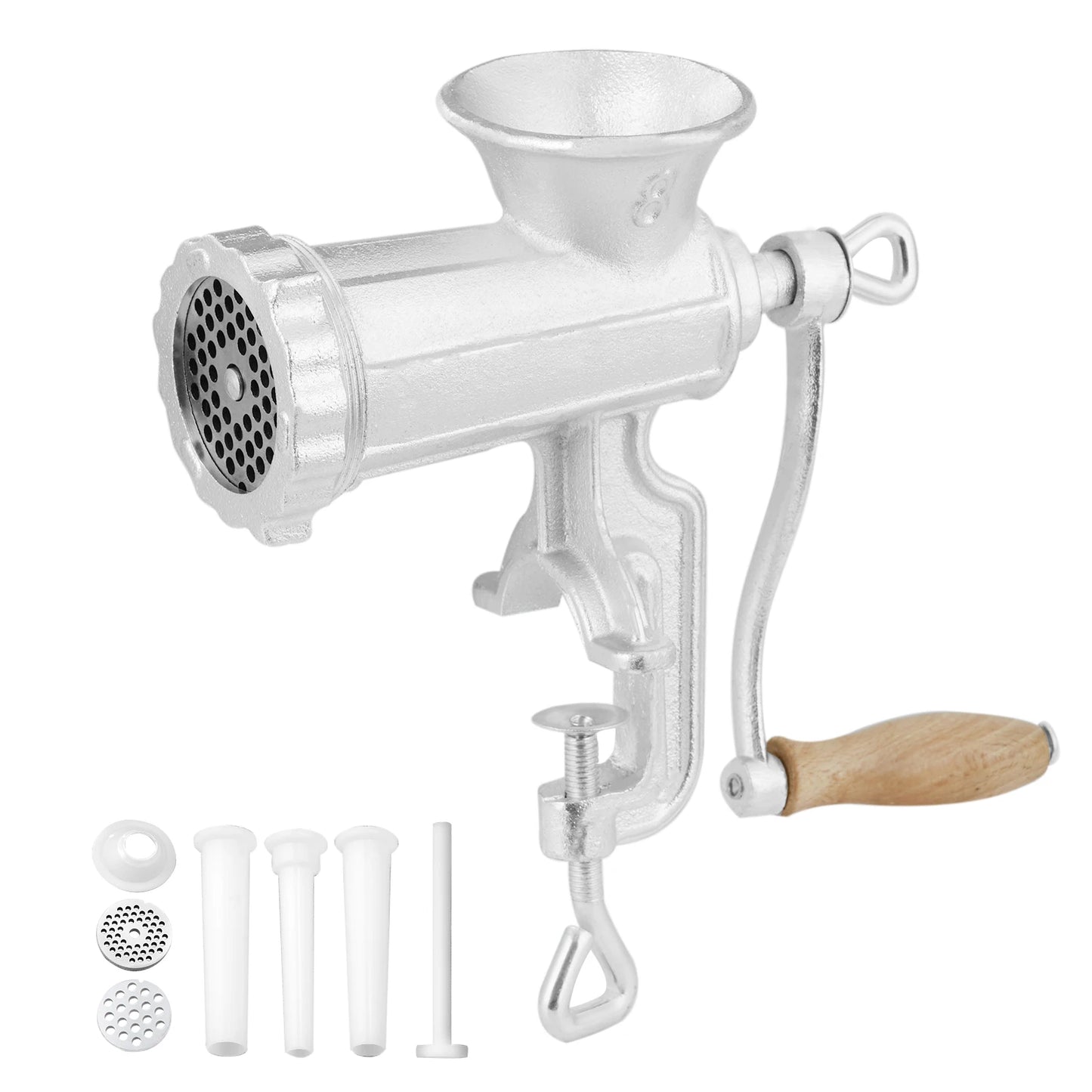 SucceBuy Manual Meat Grinder Cast Iron Table Clamp Sausage Maker