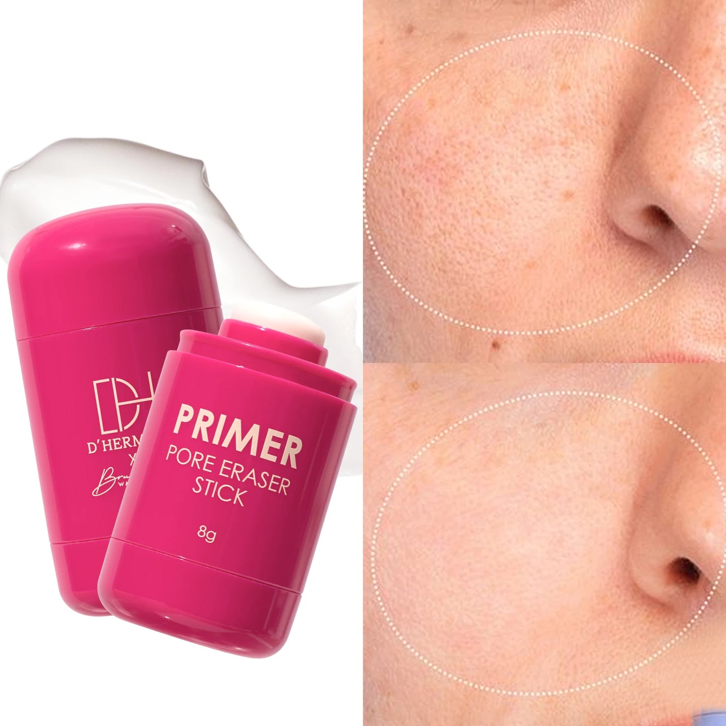 2pcs Pore Minimizer Primer Gel -Makeup Base Primer For Flawless, Vegan & Cruelty-free Smooth Brighten Skin & Long-Lasting Makeup