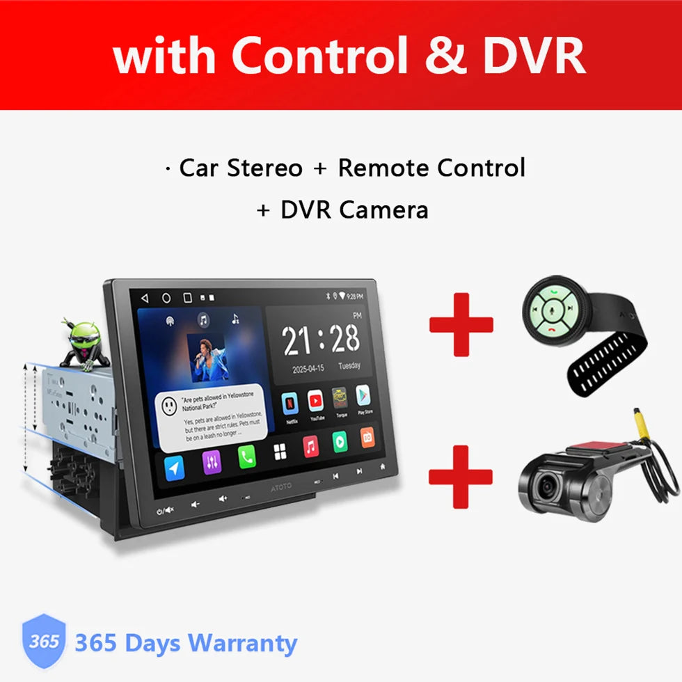 ATOTO Android Car Stereo Head Unit 1Din/2Din With Floating Screen