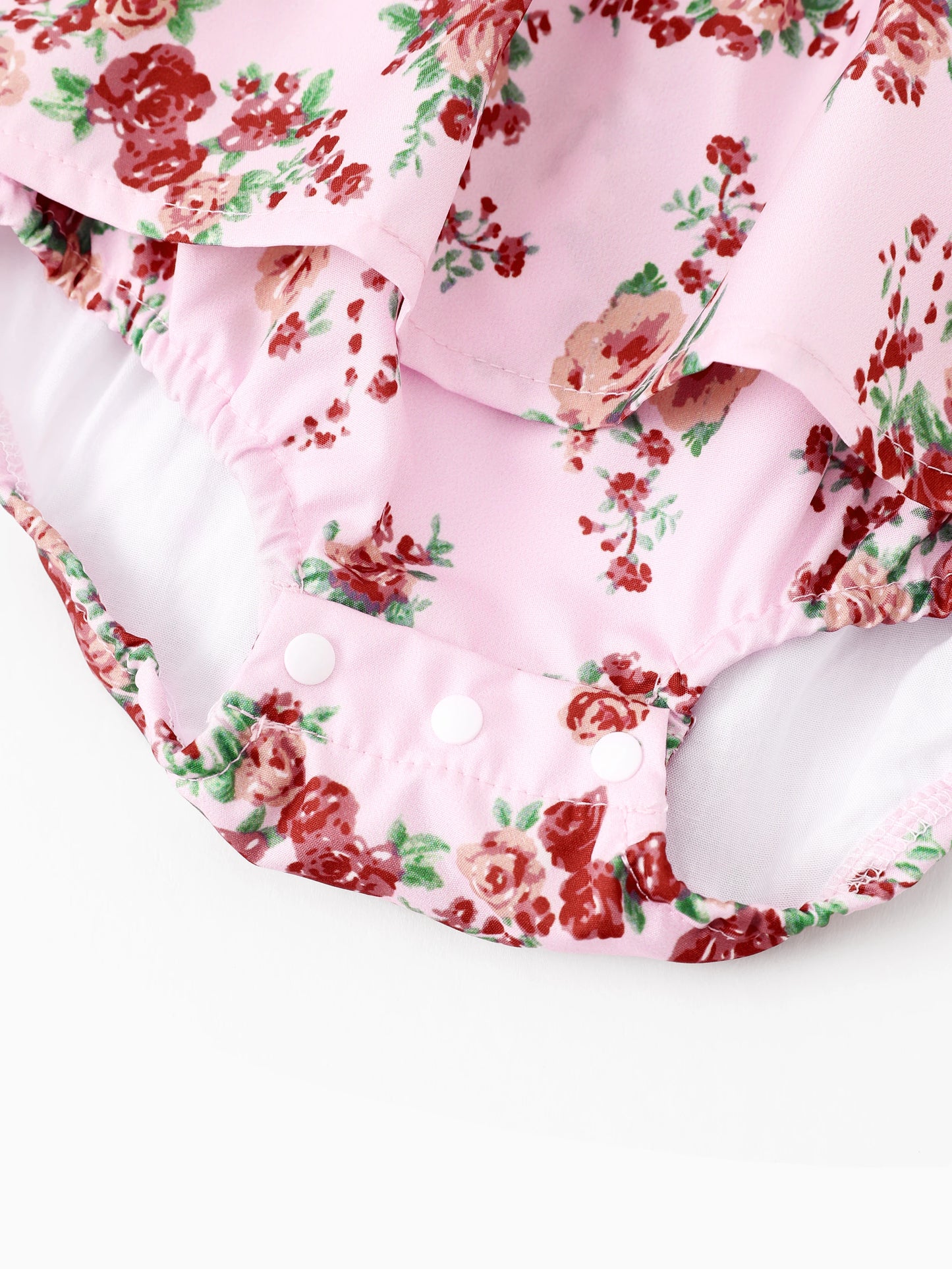 PATPAT Family Matching Floral Square Neck Dress For Mother Daughter