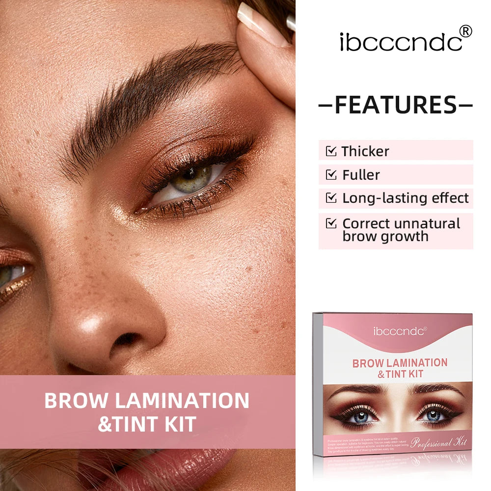 Ibcccndc Eyebrow Lamination Kit and Tint Set for Home Use