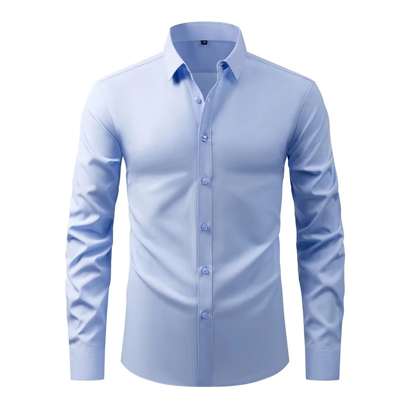 Men's Classic Button Down Shirt With Long Sleeves Casual Top