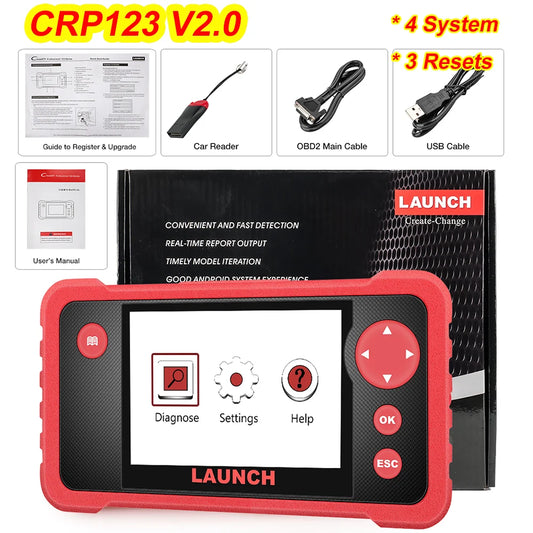 Launch CRP123 OBD2 Scanner SAS Oil ETS Resets