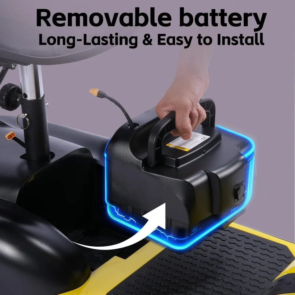 4 Wheel Mobility Scooter With Seat And Removable Battery
