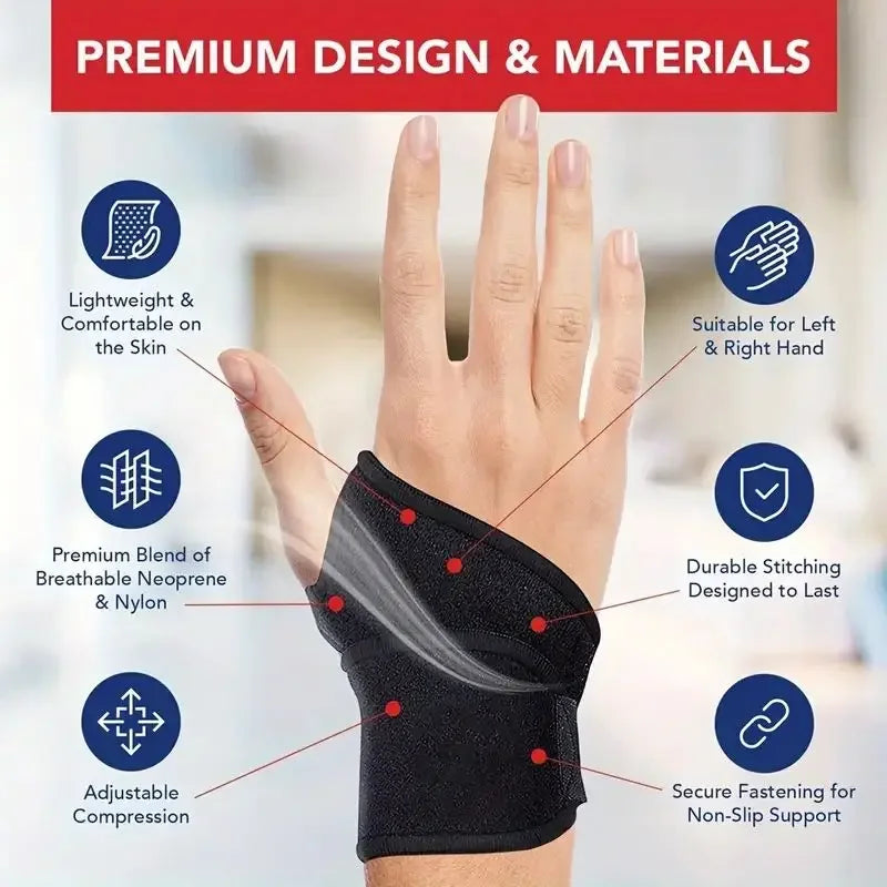 Adjustable Unisex Wrist Brace for Carpal Tunnel Support