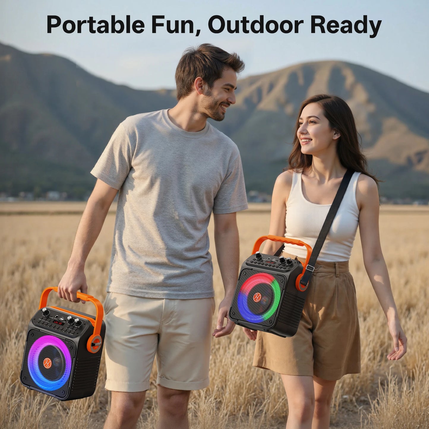 FanFun T35 High Power Karaoke Bluetooth Speaker Dual Microphone