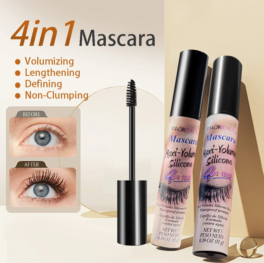 Three Pack Volumizing Mascara Set With Three Brush Heads Waterproof