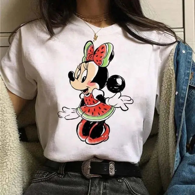 Disney Mickey Michi Love Cotton Unisex Family T Shirt