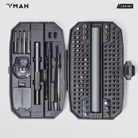 VMAN Superior Mini Electric Screwdriver Set With Magnetic Precision ComponentsPlus