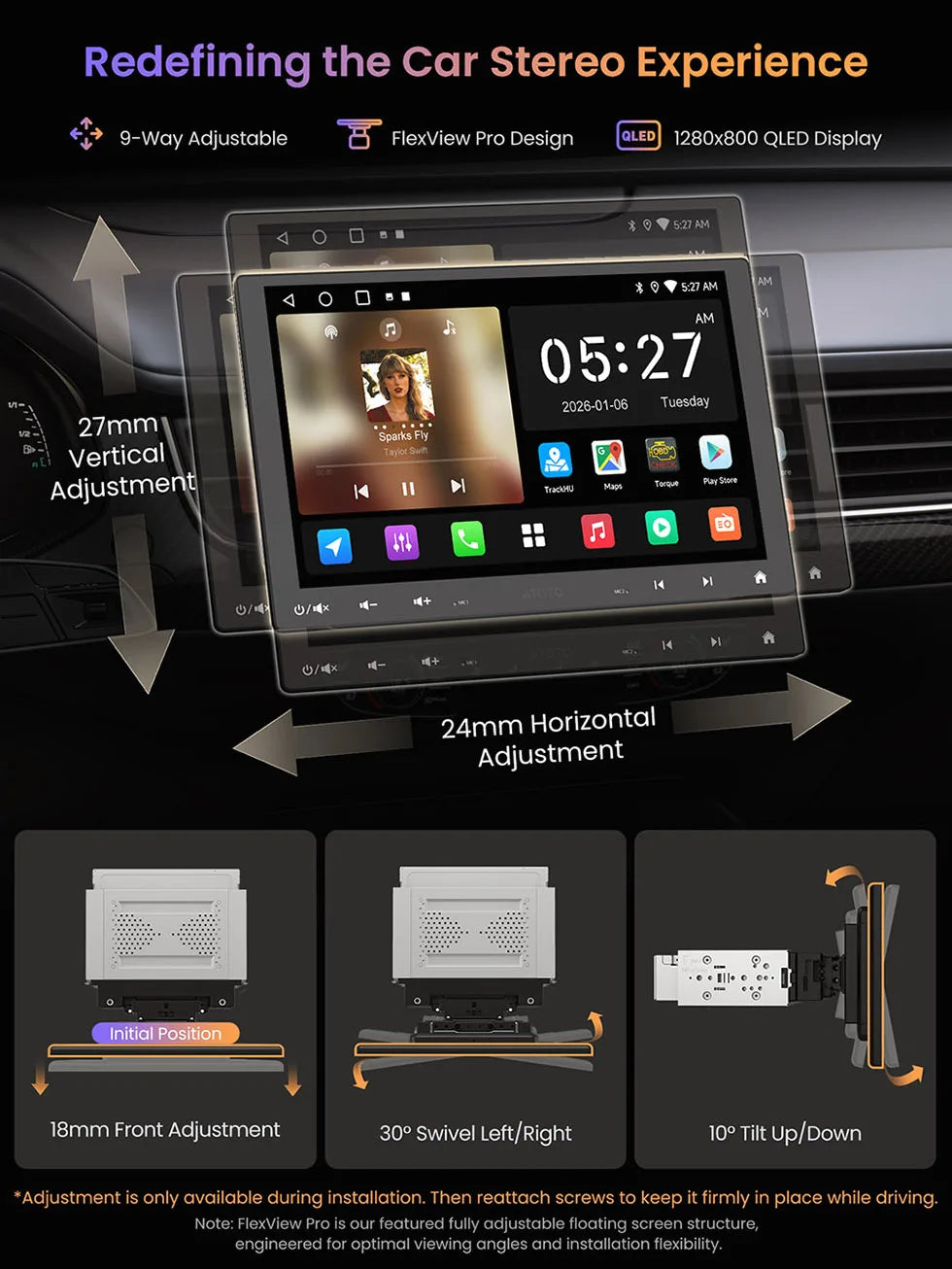 ATOTO Android Car Stereo Head Unit 1Din/2Din With Floating Screen