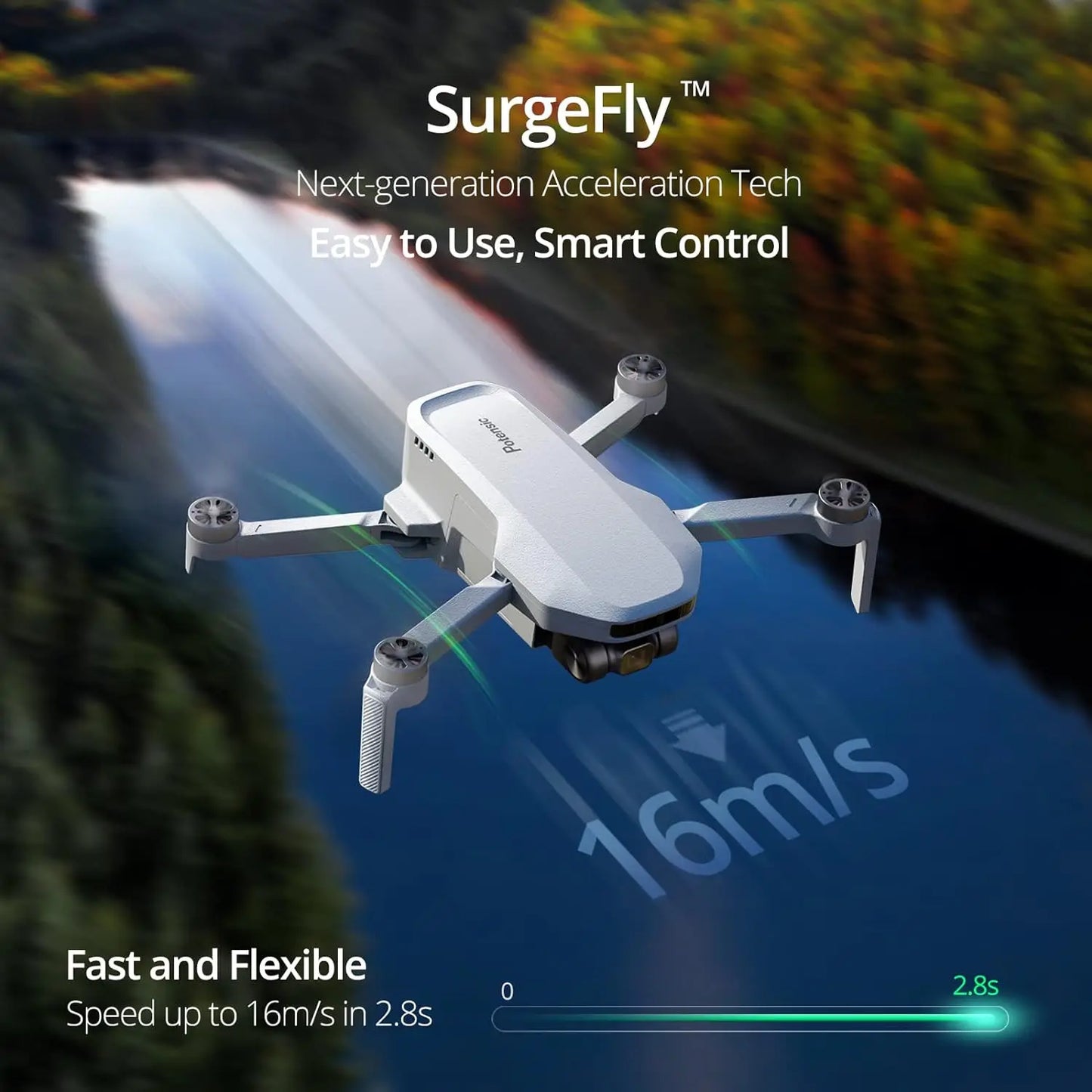 Potensic Atom SE Drone With GPS Auto Return 4K Video EIS Single Axis Gimbal Waypoint Flight Follow Me