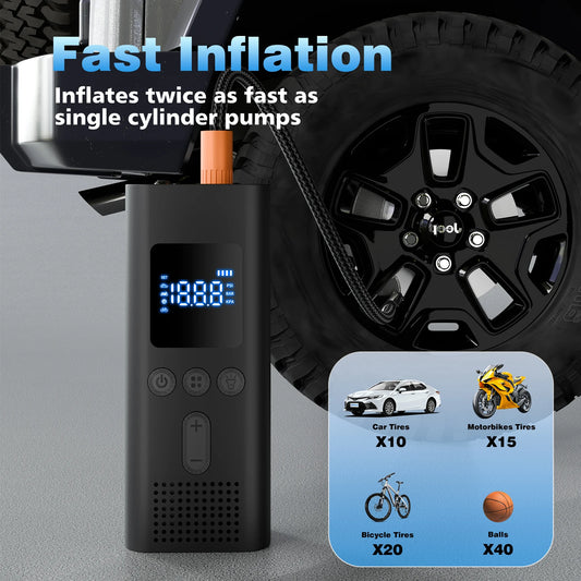 CHPOWKIT Portable Digital Cordless Car Tire Air Pump