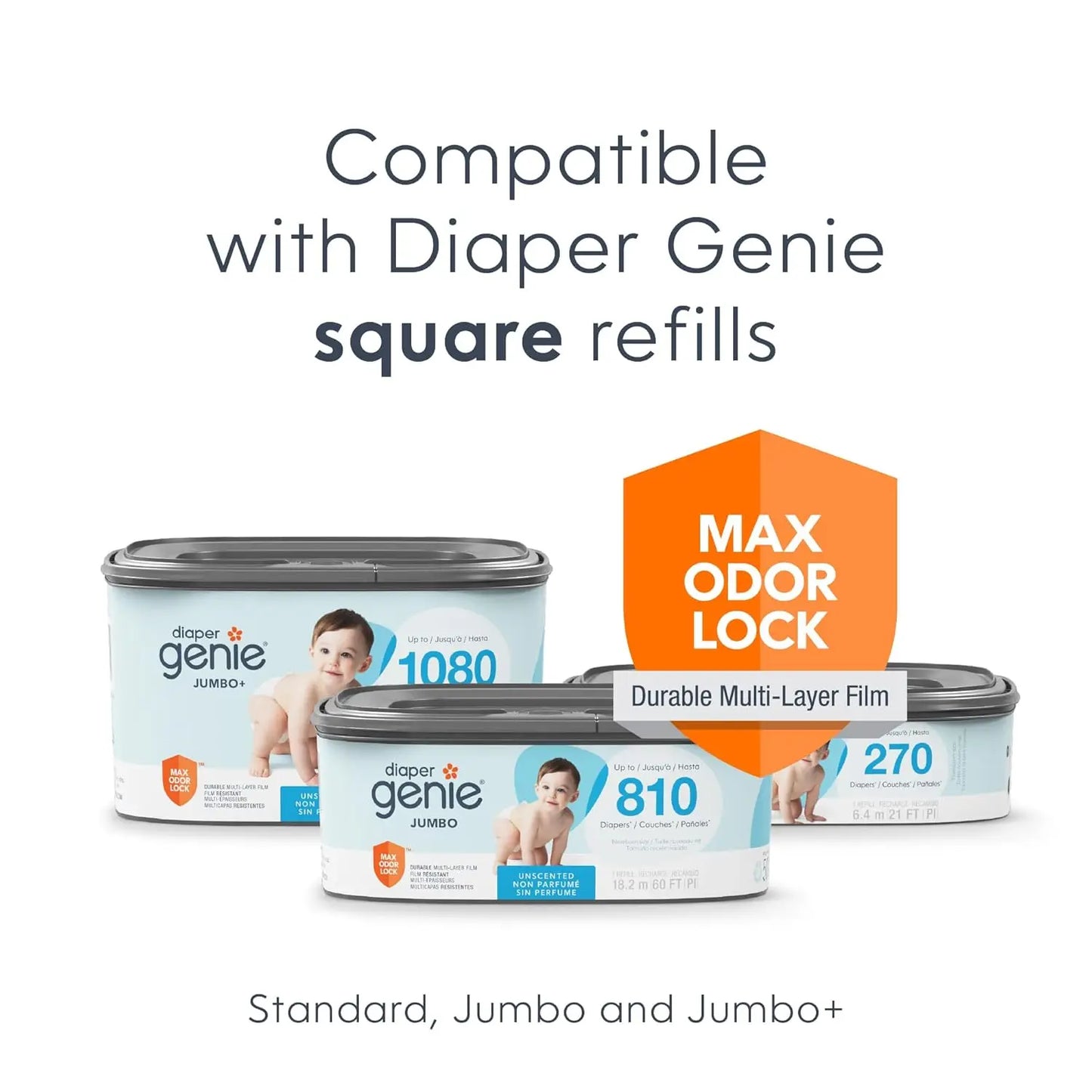 Closure Classic Diaper Pail Gift Set With Odor Control Refills