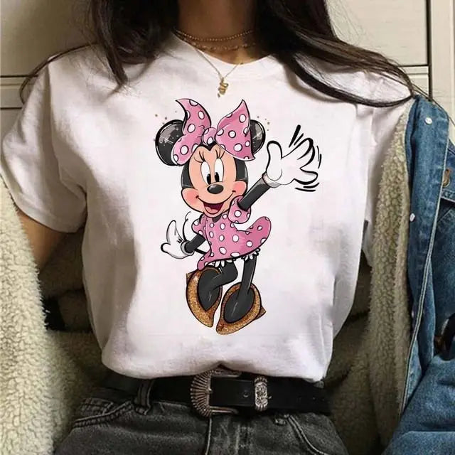 Disney Mickey Michi Love Cotton Unisex Family T Shirt