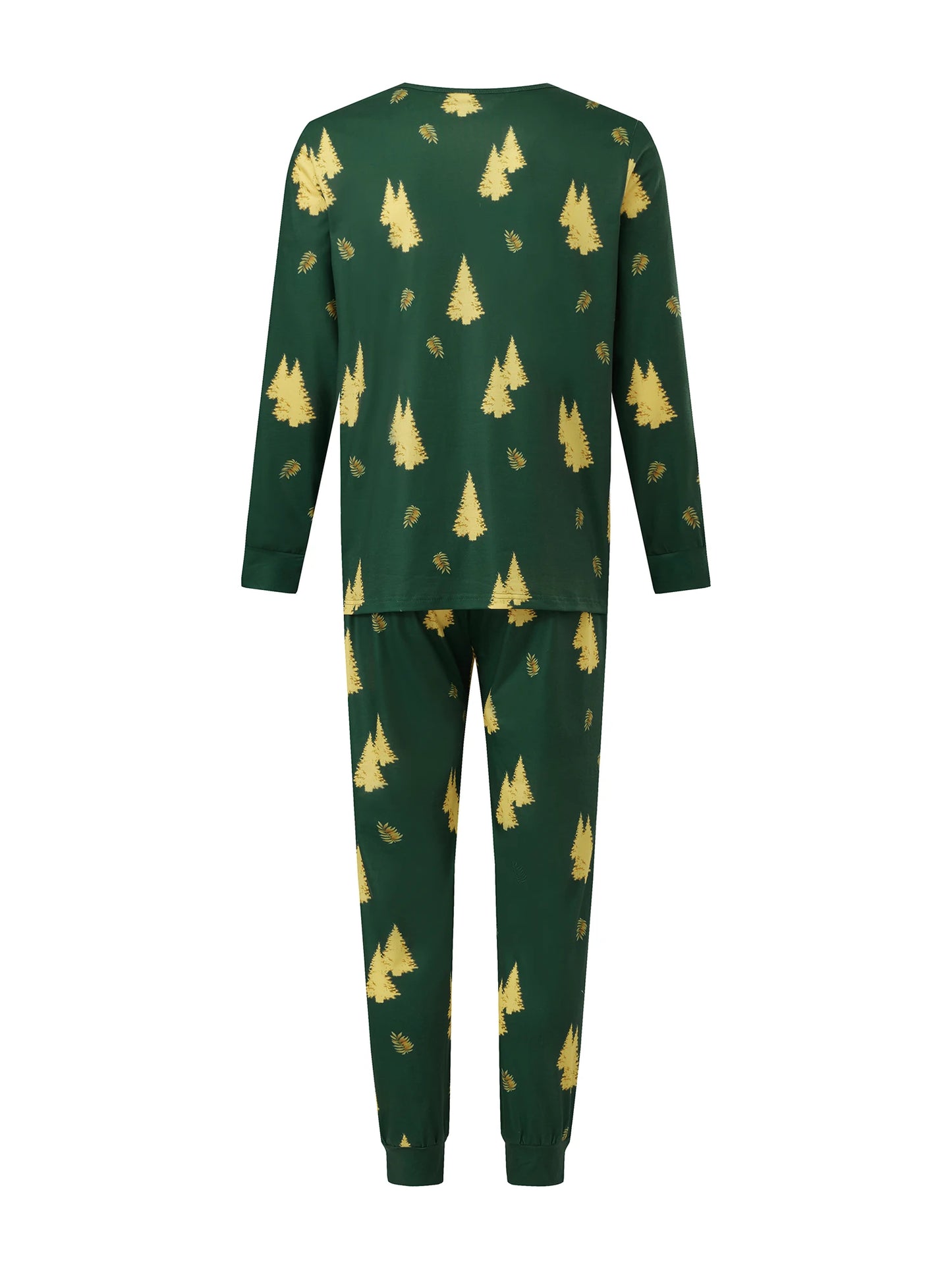 Festive Family Christmas Pajamas Set With Reindeer Snowflake Print