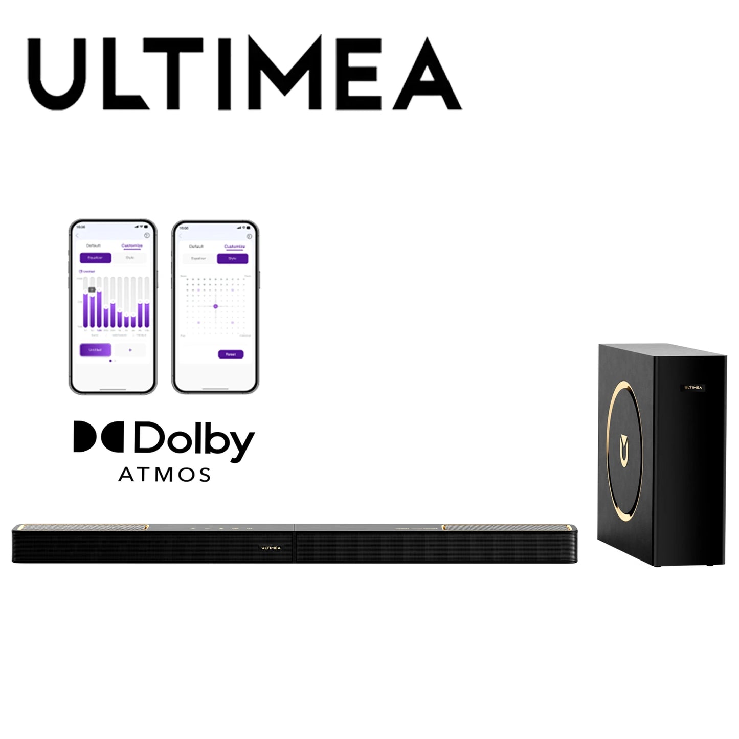 ULTIMEA Skywave F30 Soundbar 3.1.2ch Dolby Atmos App Control