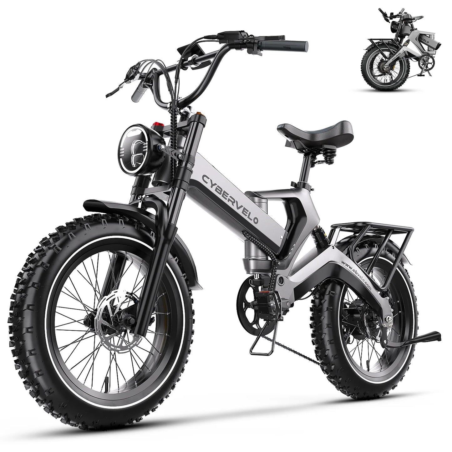 CYBERVELO EK6 Fat Tire 2000W Foldable EBike With 48V Battery